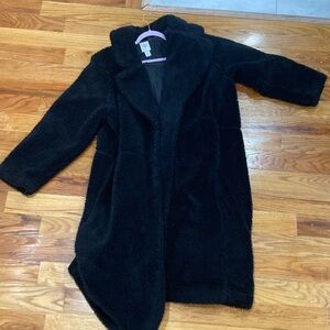 H&M Black Teddy Jacket